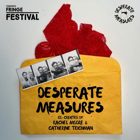 Exciting #theatre opening for DESPERATE MEASURE
<a href="/Toronto_Fringe/">Toronto Fringe</a> <a href="/beyondwallsTPM/">Theatre Passe Muraille</a> A fun romp! July 4 (sold out),6,7,8,9,12,13,14 <a href="/globeandmail/">The Globe and Mail</a> <a href="/KarenFricker2/">Karen Fricker</a> @nestruck <a href="/StellaJurgen/">Stella Jurgen</a> <a href="/nowtoronto/">Now Toronto</a> <a href="/CBCHereandNow/">CBC Here and Now</a> <a href="/UpToronto/">Lights Up Toronto</a> <a href="/TorontoStarLife/">Toronto Star Culture</a> <a href="/Firecrackerdept/">Firecracker Department</a> <a href="/TorontoStar/">Toronto Star</a> <a href="/TheatreOville/">Theatre Orangeville</a>