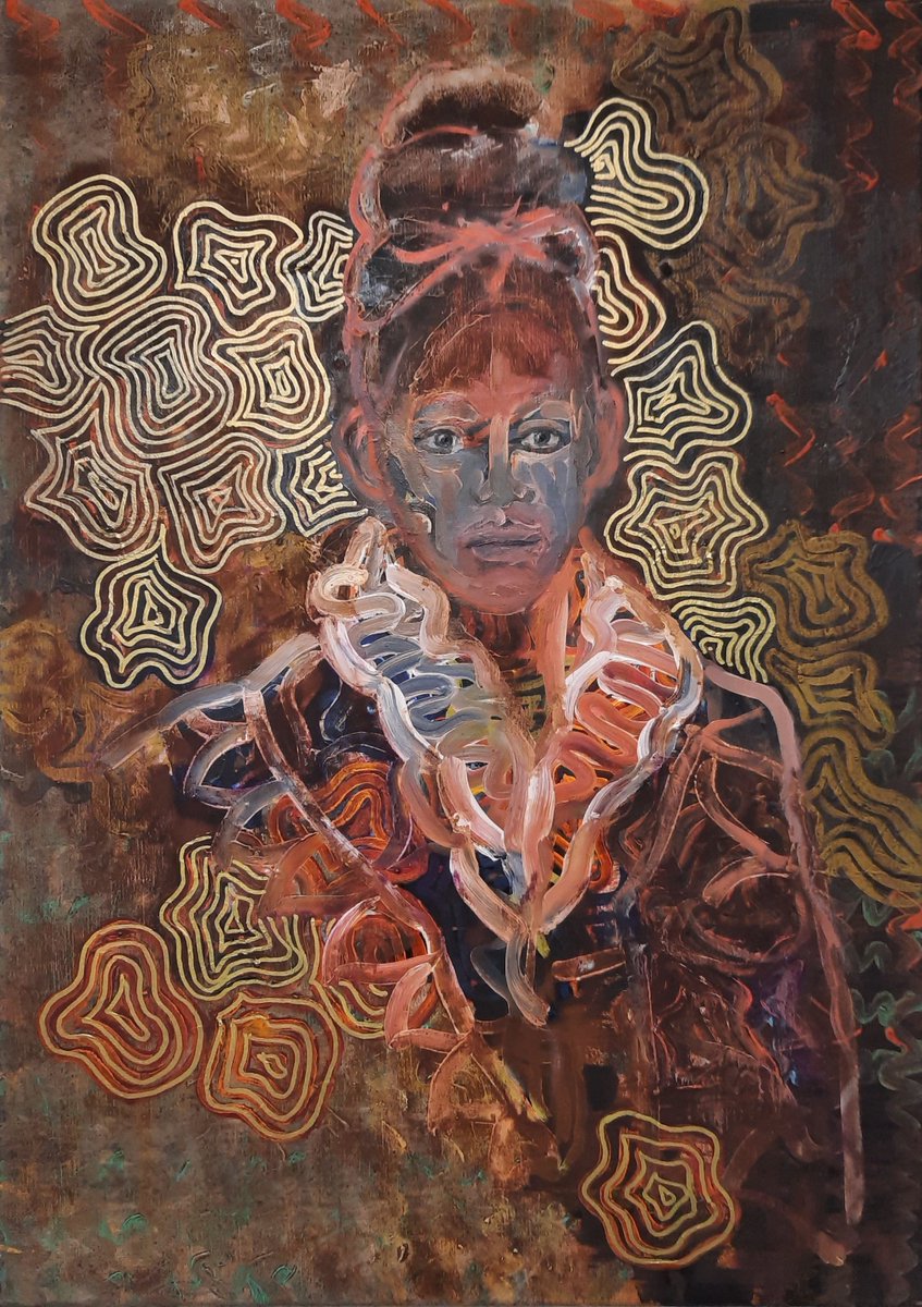 theARTDEX's tweet photo. This painting by #ARTDEX member artist MARIANNE SIMONIN captures Lady Butler's spirit through a ghost-like figure, inspired by old black and white photos. #SoulsHaveNoGender https://t.co/BDWwuXAPV2