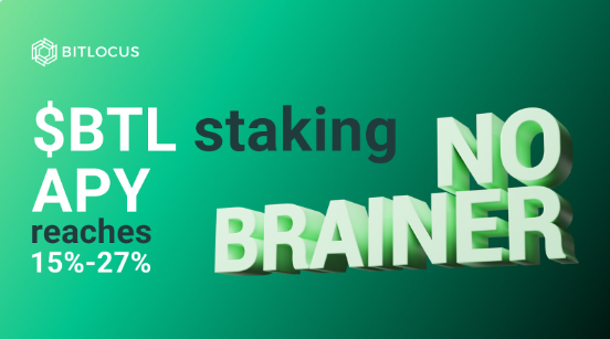 bitlocus's tweet photo. $BTL staking API has reached 15.00% - 27.00%

A true no-brainer if there ever was one! https://t.co/53cAEfRWJZ