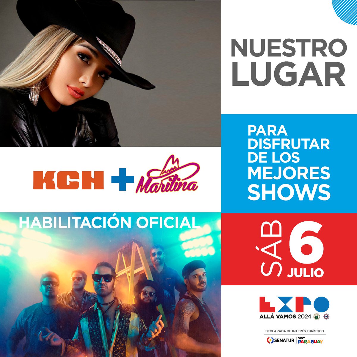Expo Mariano R.A. (@expomarianopy) on Twitter photo Nuestra música va a retumbar en la EXPO 2024 a través de los ritmos y melodías de 2 de nuestros mayores exponentes: @marilina_oficial 🎤 + <a href="/kchiporros/">Kchiporros</a> 🎸
Te esperamos para bailar y emocionarte en un show que va a dar que hablar.
Habilitación oficial – 06 de julio Nuestra música va a retumbar en la EXPO 2024 a través de los ritmos y melodías de 2 de nuestros mayores exponentes: @marilina_oficial 🎤 + <a href="/kchiporros/">Kchiporros</a> 🎸
Te esperamos para bailar y emocionarte en un show que va a dar que hablar.
Habilitación oficial – 06 de julio