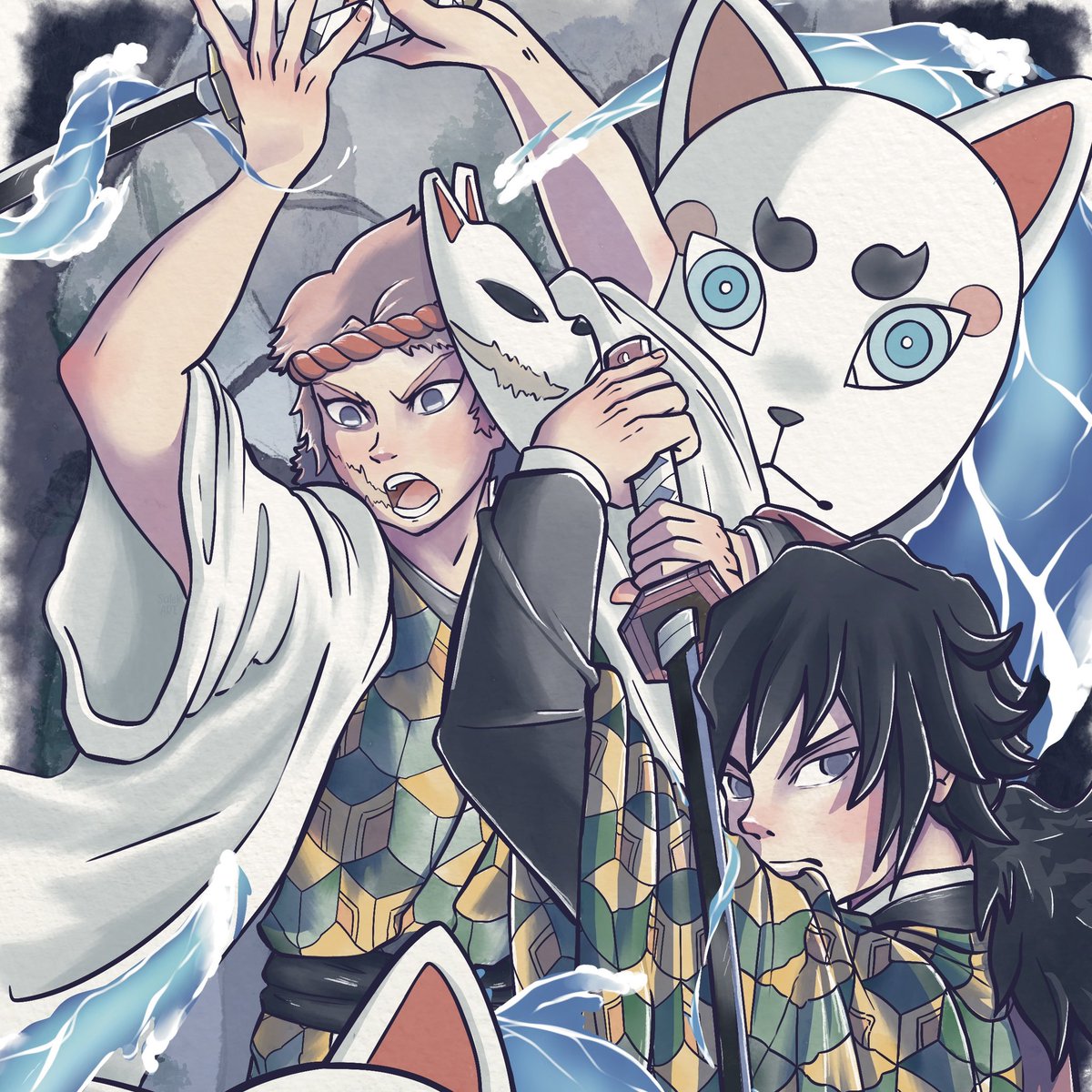 Aprovechando que termino KnY dejo por aquí este dibujollo 🥰
✨Giyu y Sabito - Kimetsu no Yaiba✨

#KimetsuNoYaiba #KnY #DemonSlayer #鬼滅の刃