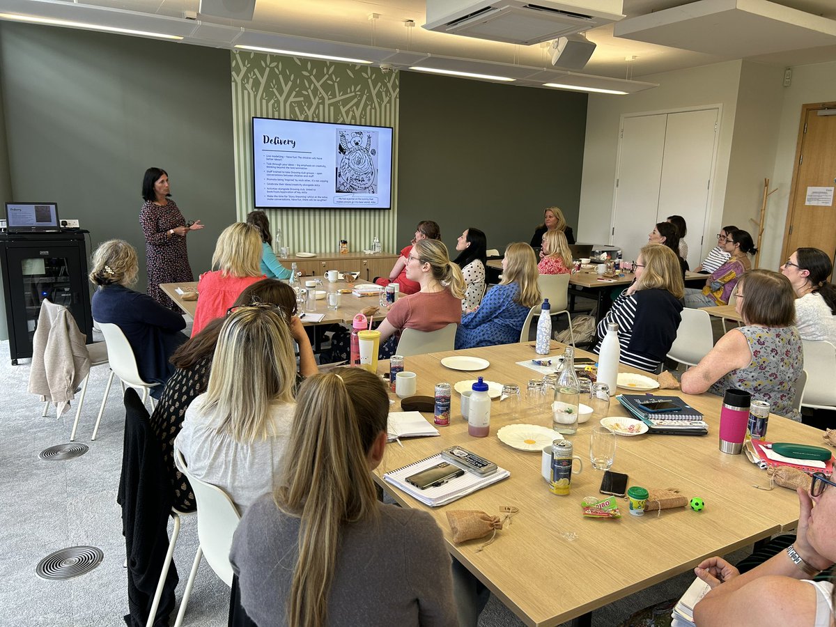 So proud of Nikki for presenting at the EYFS conference this afternoon sharing  the children’s amazing work in Drawing Club and how successful it has been this year. Well done Nikki for spreading so much joy in and out of the classroom. You smashed it! <a href="/BathWellsTrust/">Bath & Wells Multi Academy Trust</a>