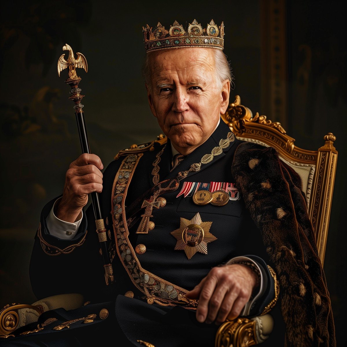 In light of the Supreme Court's ruling today, may I introduce to you:

King Joseph of Scranton, First of His Name, Guardian of Democracy, Keeper of the Delaware, Defender of the Union, and Champion of the People.