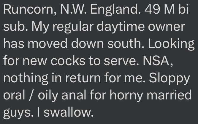 UKConfessions22's tweet photo. 49 Runcorn https://t.co/WYFWie8vaN