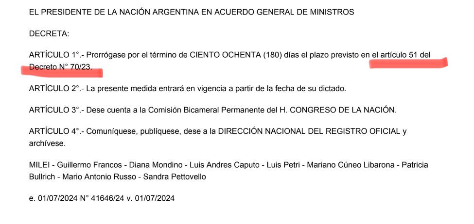 Ampliaron por 180 días el plazo para privatizar empresas públicas y se incluyeron todas (también las que habían sido excluidas en el tratamiento en el Senado).
 
Esto significa que <a href="/JMilei/">Javier Milei</a> engañó a los gobernadores en las negociaciones para que el proyecto salga y que con