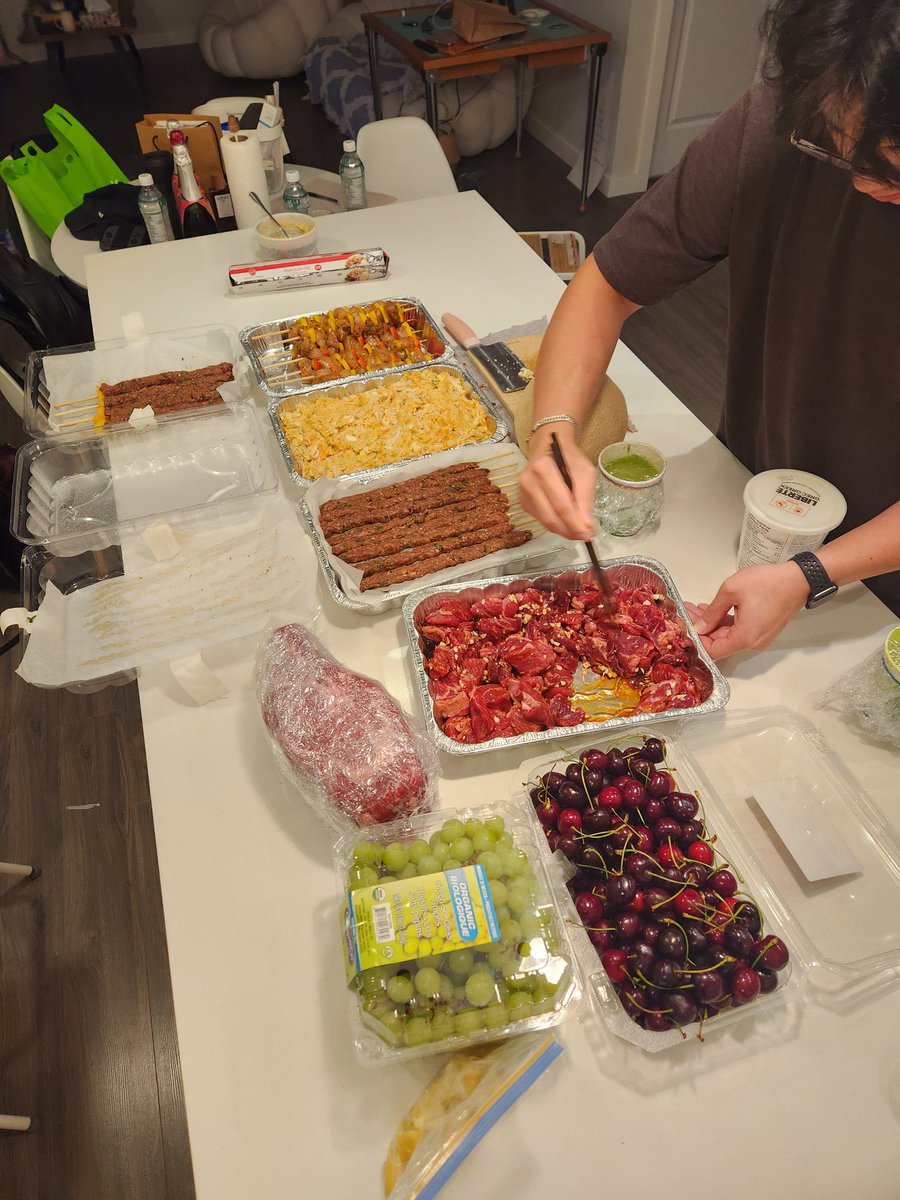 Last nights prep for Canada day BBQ 🫡