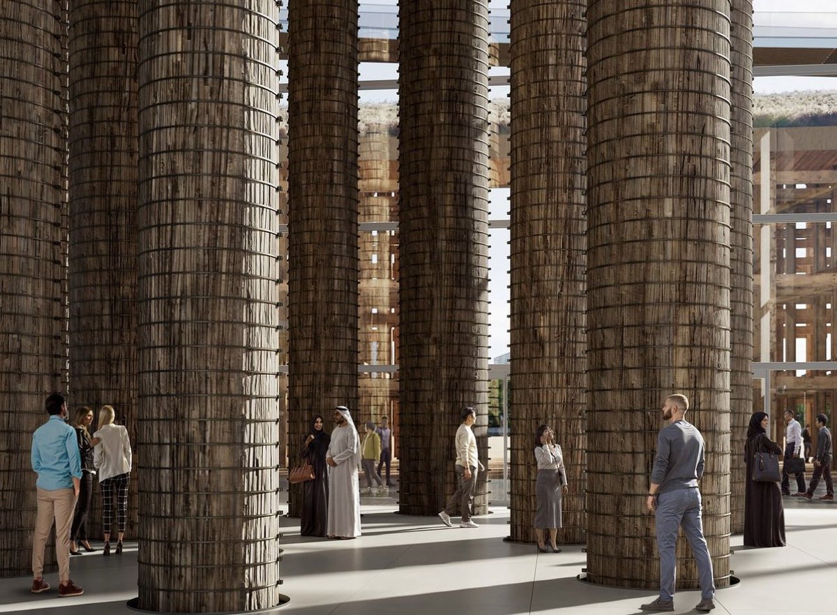 مستوحى تصميم جناح الإمارات في اكسبو اوساكا 2025 من التراث الإماراتي، باستخدام عناصر من المخلفات الزراعية خاصةً جريد النخل
.
معرض اكسبو اوساكا  2025 من 13 أبريل لغاية 13 اكتوبر