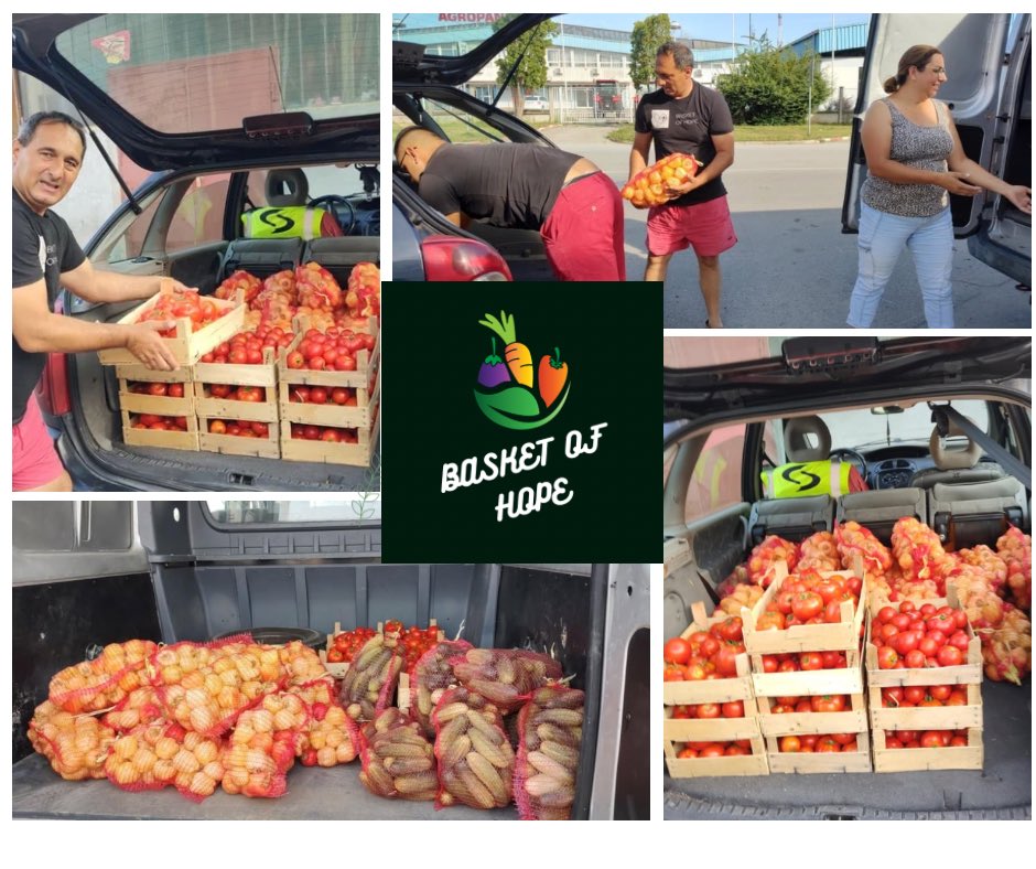 BasketOfHopeCAN's tweet photo. With your support, today we purchased another 150kg in total of tomatoes, cucumbers and peppers for families living in poverty in the country of Serbia 🥒🍅🫑

#supportlocal #farmers #serbia #FoodPackages #GivingHOPE #charity #basketofhope #Donate #thankyouforyoursupport https://t.co/KgUi1sJ8dX