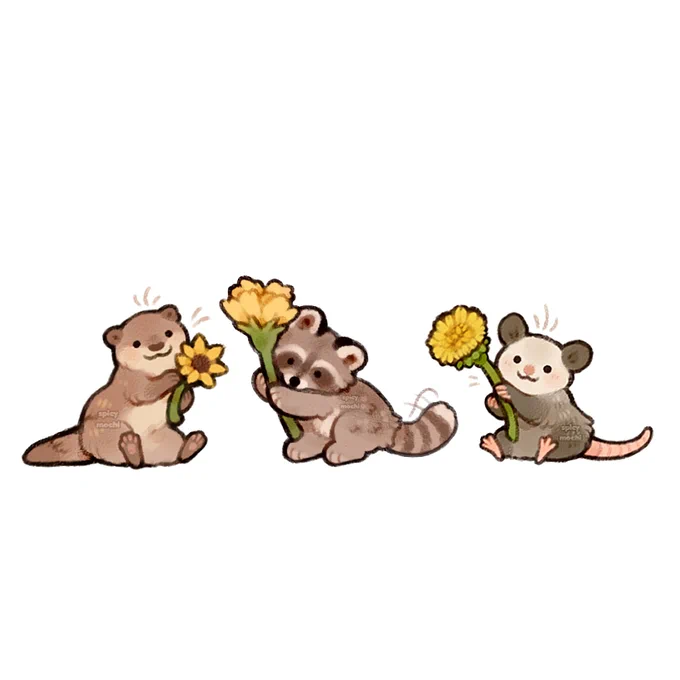 they have flowers for you! 