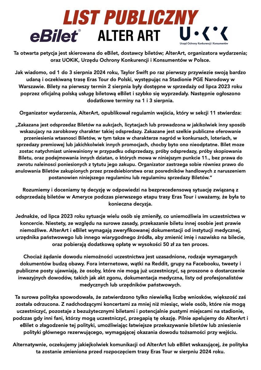 Taylor Swift Polska (Taylor's Version) tweet media