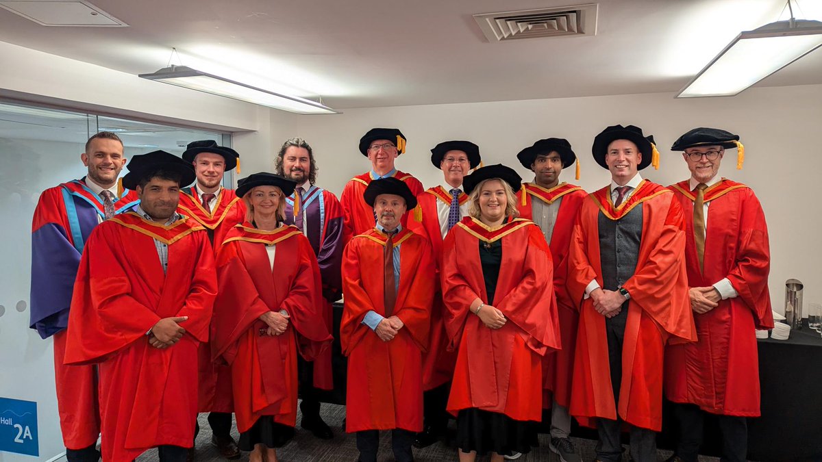 UUEngineering's tweet photo. Academic and Technical staff from the School of Engineering coming together to celebrate the graduating class of 2024! 🎓 #Classof2024 #EngineeringGraduates #proudofUU #ulsteruniversity #Belfast https://t.co/CFyEoeyC9f