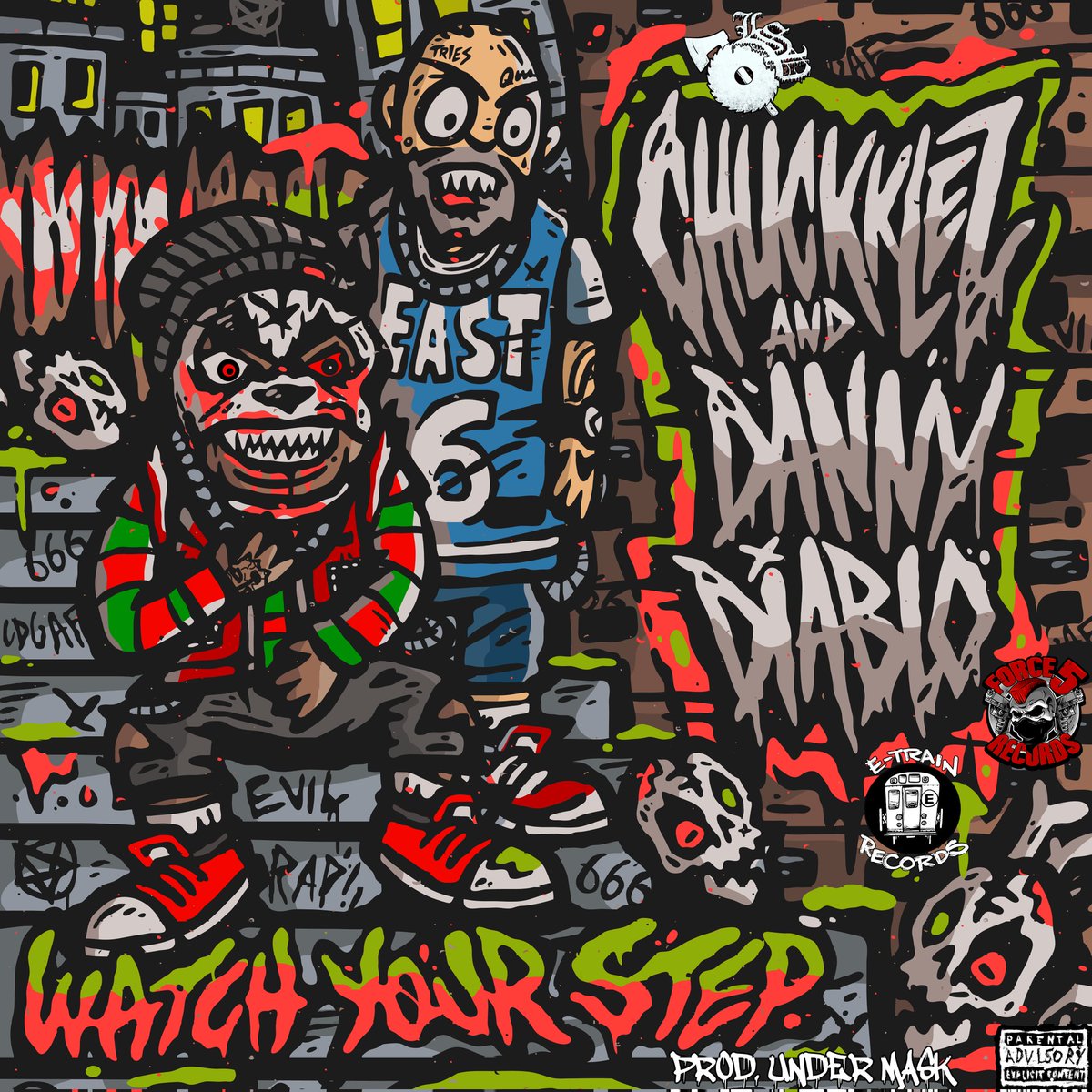 Chuckklez408's tweet photo. The moment that y'all been waiting for has now been completed and will be released soon this month of July on the 19th!

@Chuckklez408 x @DannyDiablo 
"WATCH YOUR STEP"
(Prod. Under Mask)

🔥🩸🖕🏼👹😈👆🏾🩸🔥 #LSP #TEAMSNUFF #ETrainRecords #Force5Records https://t.co/1wL670gic6