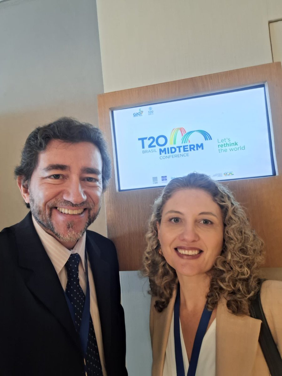 Membros da Diretoria da ABRI, <a href="/AnaGarc98849615/">Ana Garcia</a> e <a href="/Gilberto_Rod/">Gilberto M. A. Rodrigues</a> , participam da Conferência de Meio Termo do T20, no Rio de Janeiro.