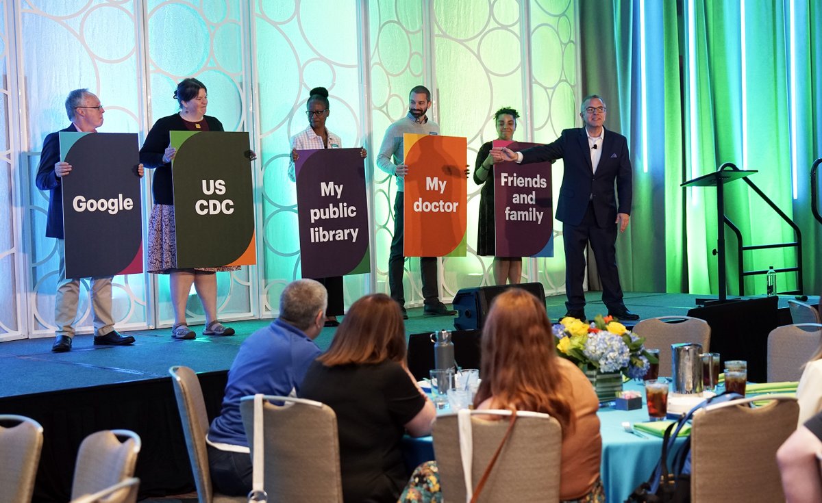 OCLC's tweet photo. Happy Monday, @ALALibrary #ALAAC24! 😎 The Library Marketplace is open today until 2 p.m., so stop by OCLC booth 1349 to talk with our experts and enjoy a refreshing beverage from our hydration station.

➡️ Learn about what's new and trending at OCLC: https://t.co/UTWypnAKP0 https://t.co/9IfYhUvU6e