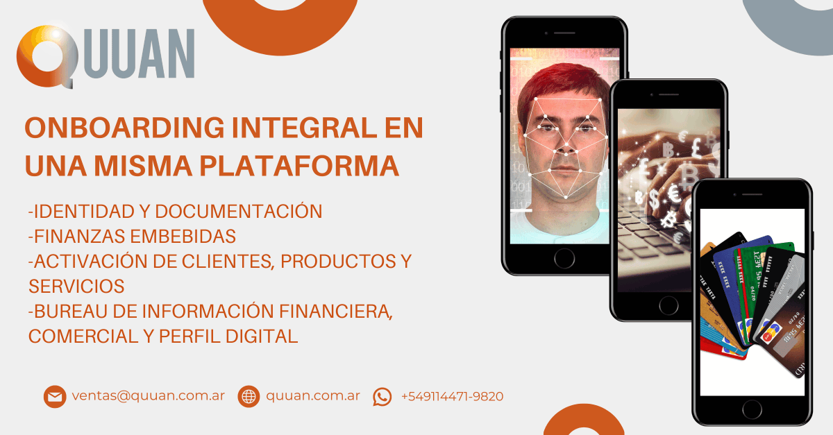 quuantechnology's tweet photo. #QUUAN es la única plataforma integral de #Onboarding y activación digital de clientes, productos y servicios que brinda soluciones de 
🆔Identidad y Documentación 
💵Finanzas 
🆗Activación 
📜Bureau de Crédito, Comercial y Perfil Digital
Más info en https://t.co/SMFK1CX8hy https://t.co/0Q9Pi05i2S