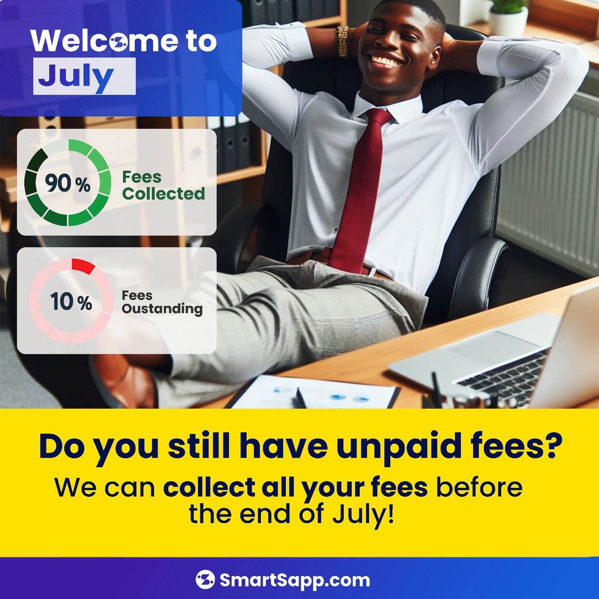 smart_sapp's tweet photo. Attn: Schools with unpaid Fees!
End the term with full fees paid. Go here : https://t.co/bAtzv6xE85 to learn more

#SmartSapp
#AutomatedBillingSystem
#SchoolManagementSoftware
#FeePaymentSolution
#SchoolFeesCollection
#GhanaEducationService
#SchoolBillingSystem
#OnlineFeePayment https://t.co/1qrqzrMOYo