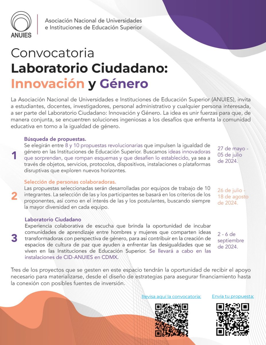 Registra tus ideas de fomento a la igualdad de #género en las Instituciones de Educación Superior a través de la Innovación  💡

docs.google.com/forms/d/e/1FAI…