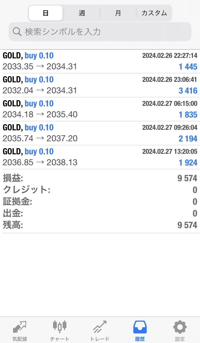 2/26〜2/27

＋9500円✨

いつもよりは少ないけどなんもしてないのに1万円は最高だね🥺