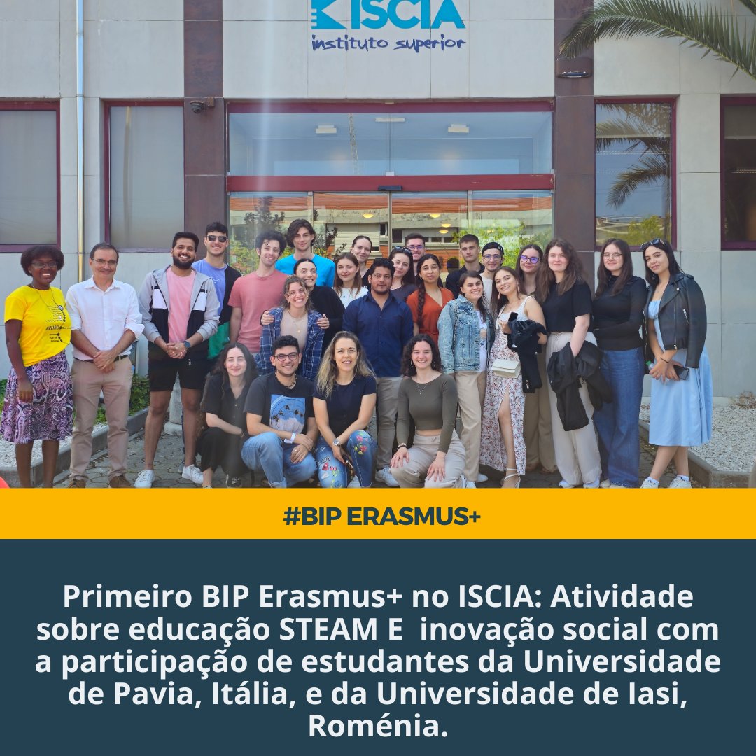 iscia_pt's tweet photo. Participação no BIP (Programa Intensivo Misto) sobre Educação STEAM e Inovação Social pelo Erasmus+. Estudantes da @unipavia (Itália), @uaiciasi (Roménia) vieram ao @ISCIA participaram em sessões teóricas e visitas em #Aveiro e #Ílhavo. 

 #ISCIA35ANOS #travelthroughknowledge https://t.co/QXSEJ78eaY