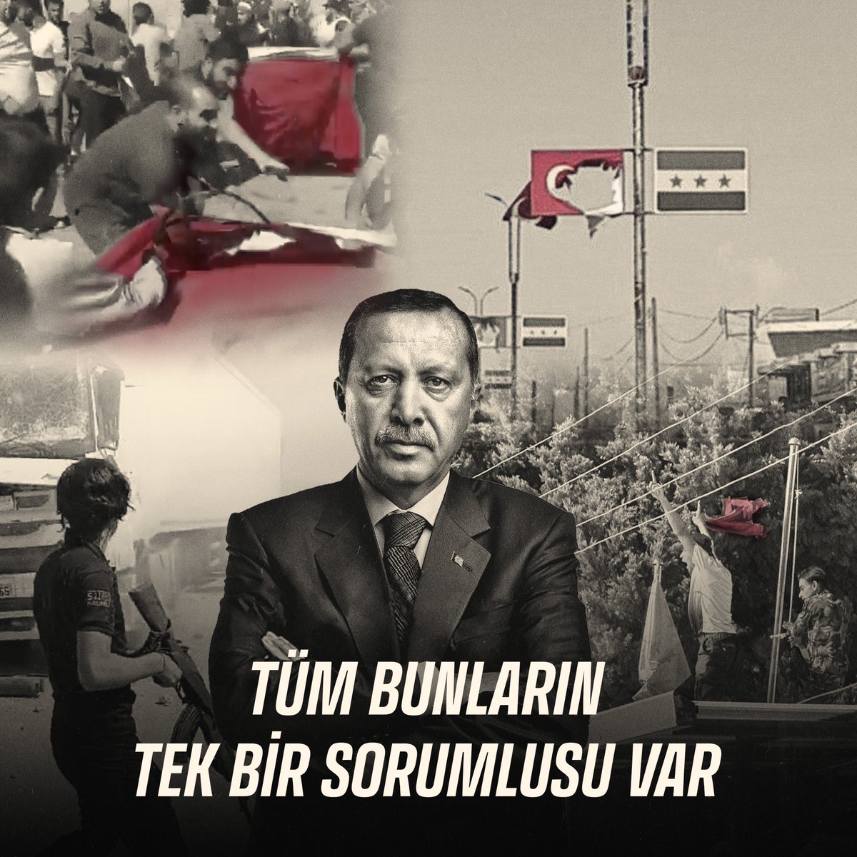 chpgenclikgm's tweet image. Milletimizin vergilerinden harcanan milyarlarca dolar para, 10 milyonu aşan düzensiz göç, güvensiz sokaklar, yakılan bayraklar, verdiğimiz şehitler…

Tüm bunların tek bir sorumlusu var; RECEP TAYYİP ERDOĞAN