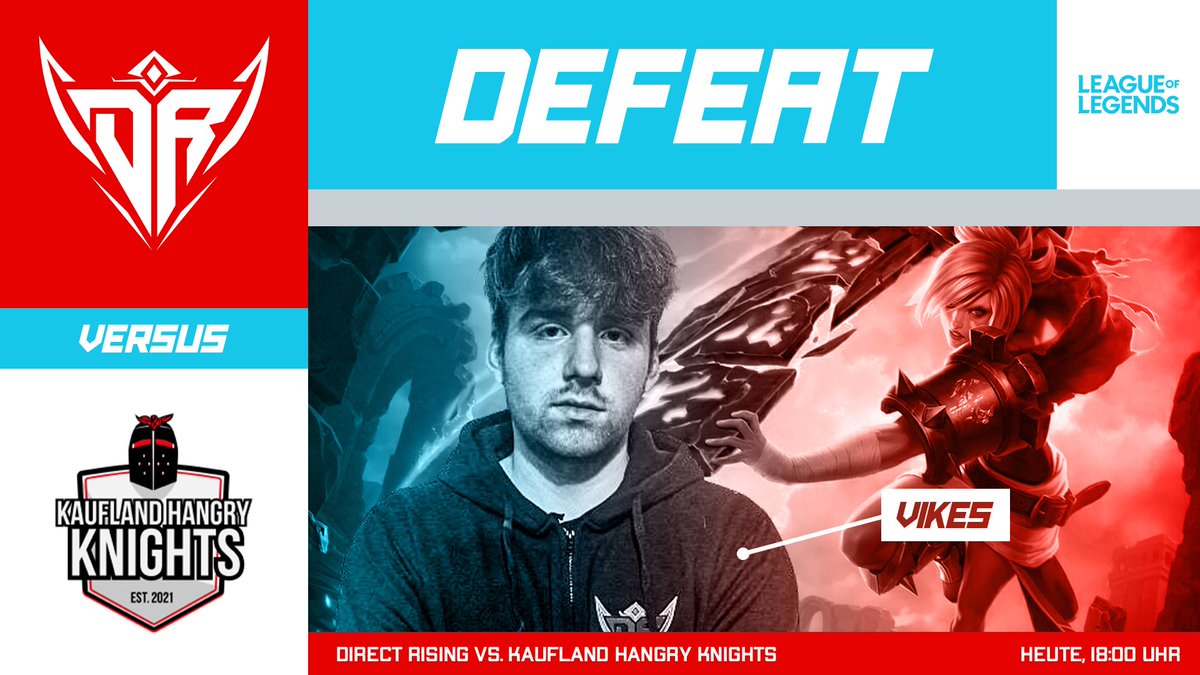 Schade wir verlieren leider gegen die <a href="/HangryKnights/">Kaufland Hangry Knights</a>.

GGWP!