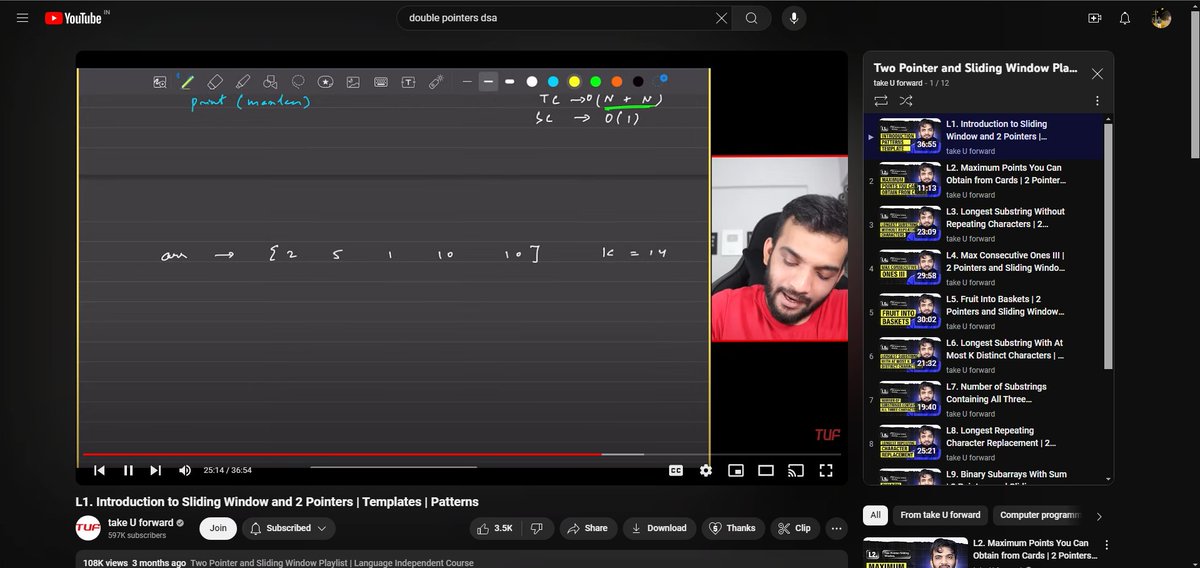 nimishpandeyy's tweet image. Day 5 of #30DaysCoding Challenge! 🚀

📚 Studying Two Pointer and Sliding Window techniques from Striver. Tackling more efficient solutions and enhancing my problem-solving skills. Onward and upward! 💪✨

#DSA #TwoPointer #SlidingWindow #CodingJourney #30DaysCoding #Learning