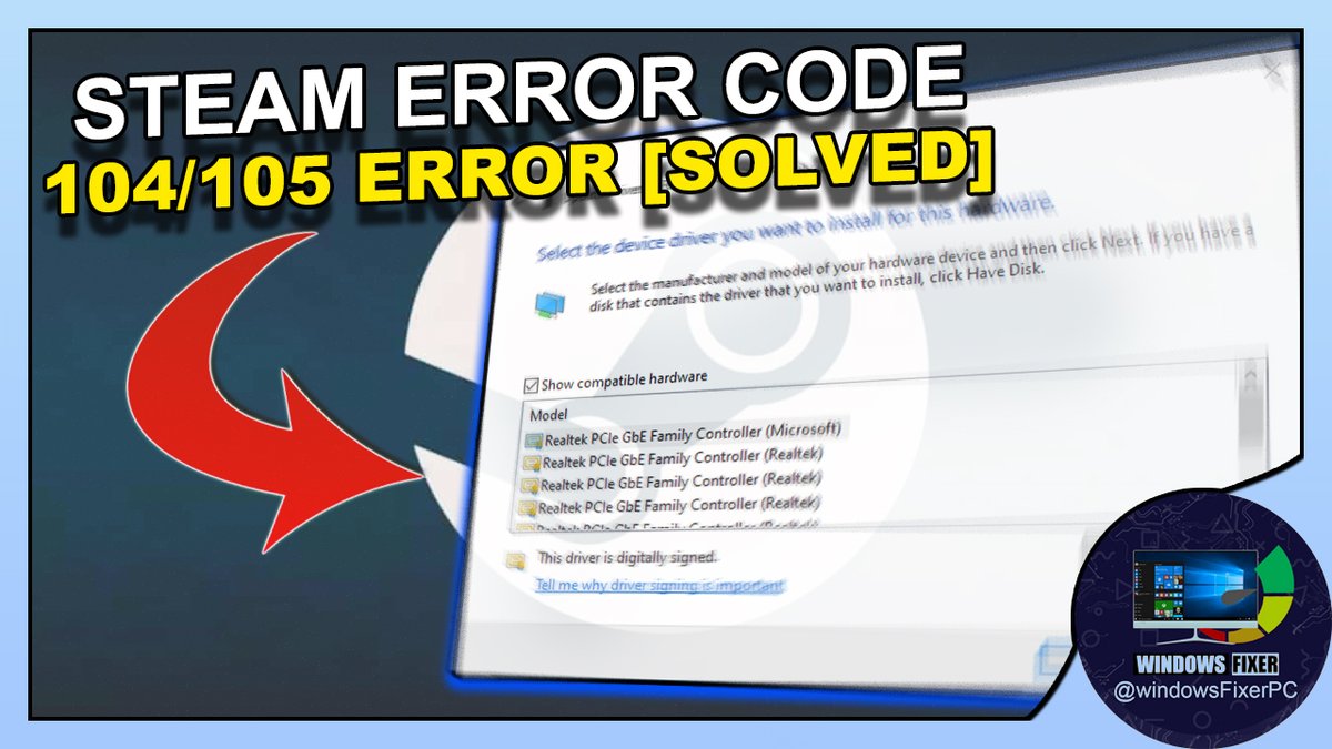 FixerWindows's tweet image. Solve Steam Error 105/104 with This Simple Network Trick [2024 Trick] youtu.be/-NFzvt0huMk?si… via #SteamError105
#SteamError104
#SteamErrorFix
#NetworkAdapterFix
#SteamIssues
#WindowsFixer
#SteamError2024
#TechTips
#GamingTips
#SteamTroubleshooting
#NetworkTrick
#SteamHelp