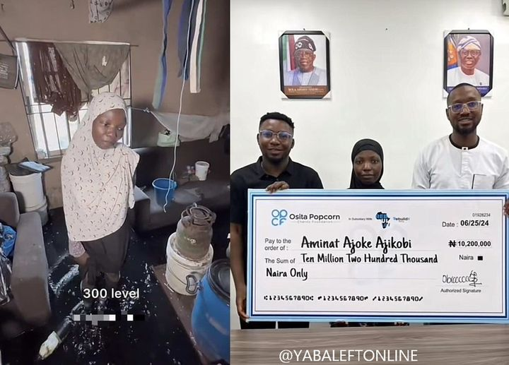 instablog9ja's tweet photo. Struggling 300-level Unilag student gets N10M, free accommodation. https://t.co/2UcyS5WzPH