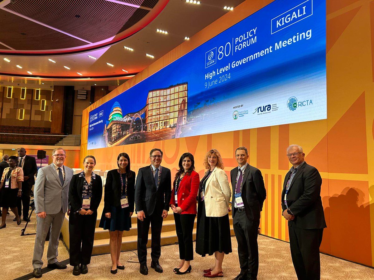 NTIAgov's tweet photo. At this year's @ICANN High Level Government Meeting and Policy Forum, NTIA:

🛜Addressed the #DigitalDivide in Africa
👩‍⚖️Promoted multistakeholder Internet governance
🈶Advocated for a multilingual internet

Read @DavidsonNTIA’s blog for more 👉 https://t.co/AUikMKTsbg https://t.co/Q0TO1S0jb7