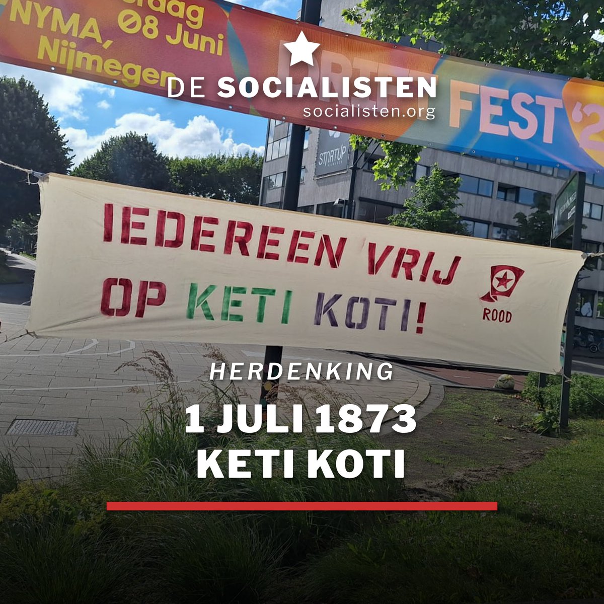 Maak van Keti Koti een nationale feestdag, ter herdenking van de afschaffing van de slavernij in 1873.