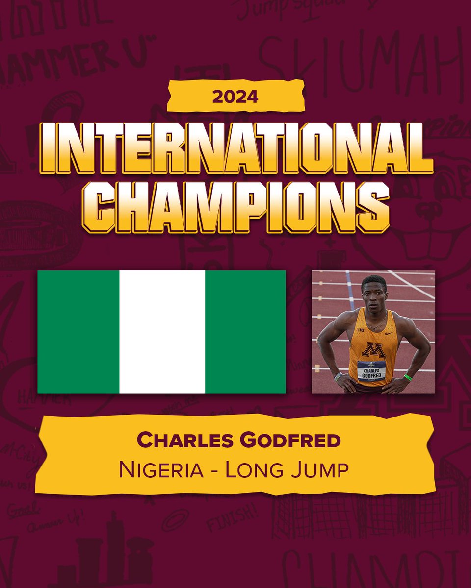 GopherCCTF's tweet photo. Four different #Gophers claimed their countries national championship! 🏆 #RoadToParis 

RECAP/RESULTS: https://t.co/bS3pV34pEa https://t.co/HuUitjUuG0