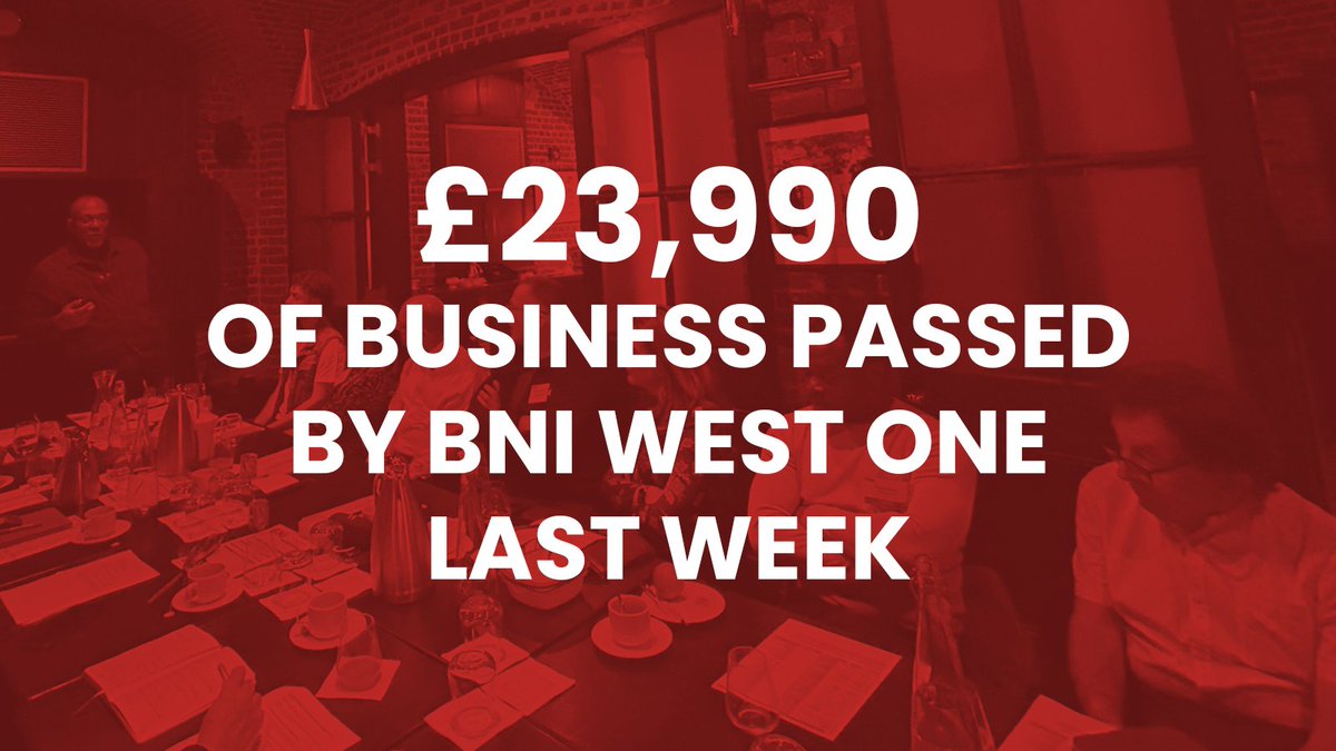 A strong network produces great results 🤩
#bni #networking
