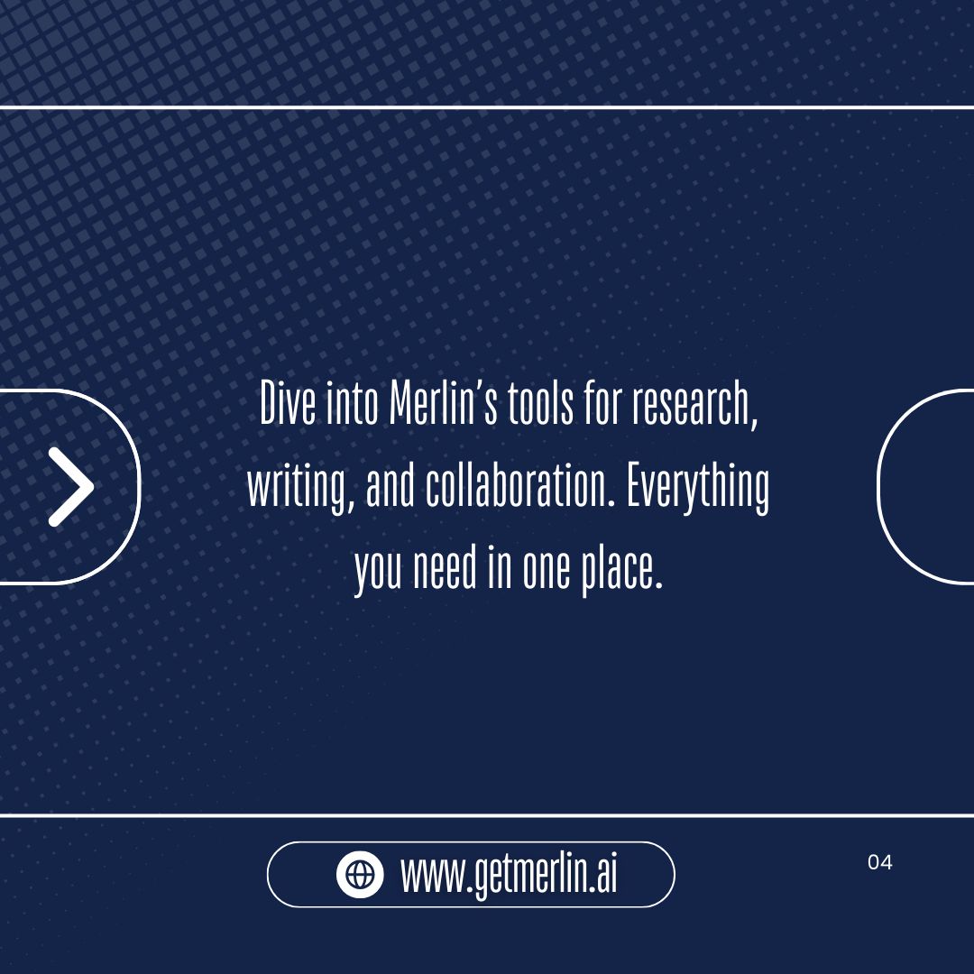 getmerlinai's tweet photo. 🚀📚 Supercharge your academic writing journey with Merlin!

#MerlinAI #AcademicWriting #ResearchCollaboration #ManuscriptPublishing #WritingTools #AcademicNetworking #ResearchInnovation #CollaborativeResearch #EffortlessPublishing #ScientificImpact https://t.co/og8OewH5Hk