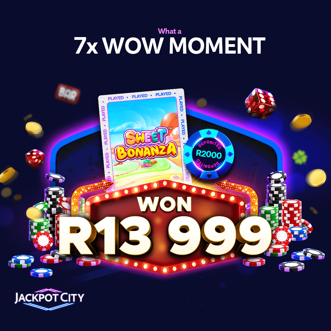 JackPotCitySA's tweet photo. Our lucky player converted this sugar high into wins worth R13 999! 
Can you do the same? Give it a try and get your #whatawow moment today.

#jackpotcitysa #slotgames #casinogames https://t.co/oEU6JTzH2M