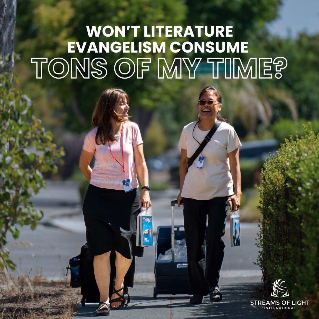 StreamsofLight_'s tweet photo. Fact: In the average time it takes to mow the lawn or weed a garden (one hour), you can deliver truth-filled literature to approximately 20 families.

Learn about opportunities for YOU to get involved in #literatureevangelism at: https://t.co/6xSjJTqnZE. 

#StreamsOfLight https://t.co/MpZxpPMDyY