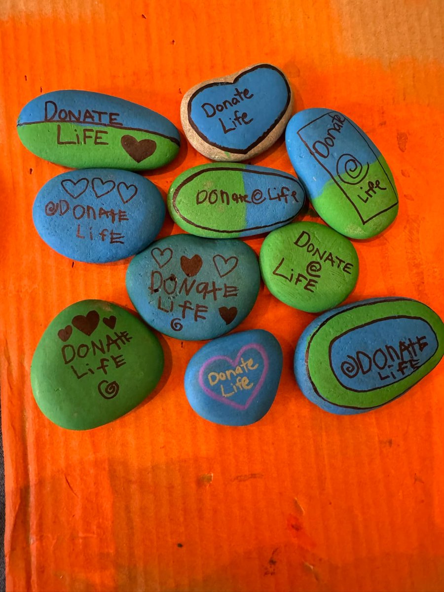 July 5-10, 2024, Birmingham will host the world’s largest celebration of life – the Transplant Games of America. 
Ed and Linda Ozier's family painted rocks for them to place along the path to the Games, symbolizing the resilience and generosity of donors. Let's GO Team AZ!