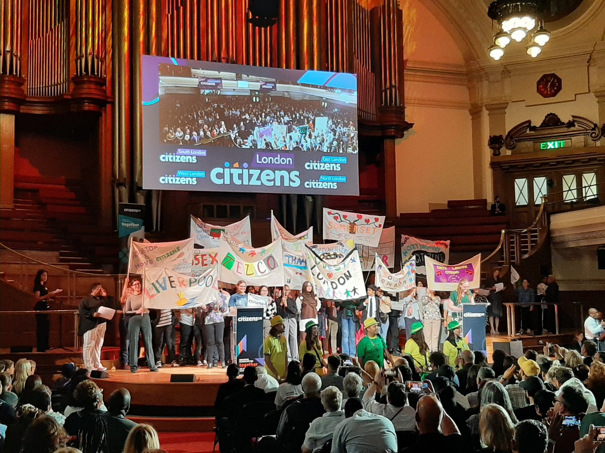 West London Citizens (@wlondoncitizens) on Twitter photo What a roll call! <a href="/CitizensUK/">Citizens UK</a> representing millions of people from across the UK. #GeneralElection2024 What a roll call! <a href="/CitizensUK/">Citizens UK</a> representing millions of people from across the UK. #GeneralElection2024