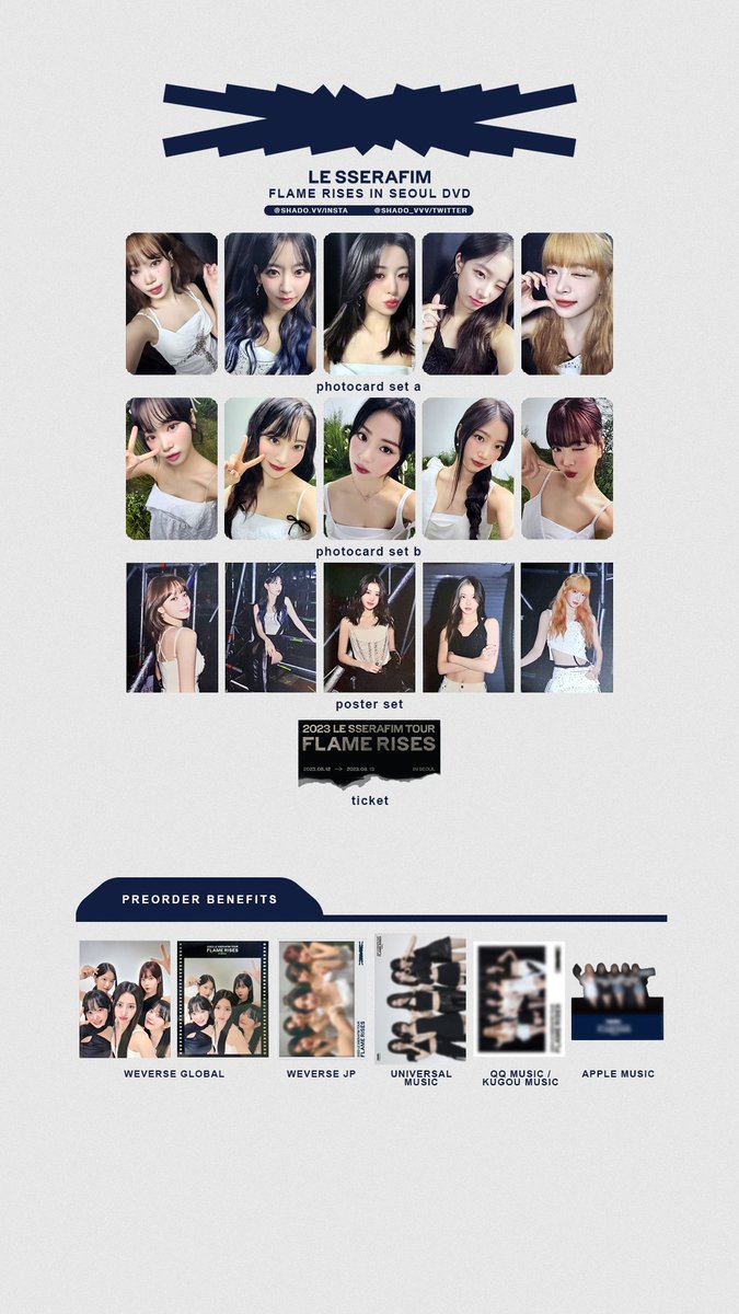 010724 - LE SSERAFIM - Flame Rises in Seoul DVD / digicode OT5