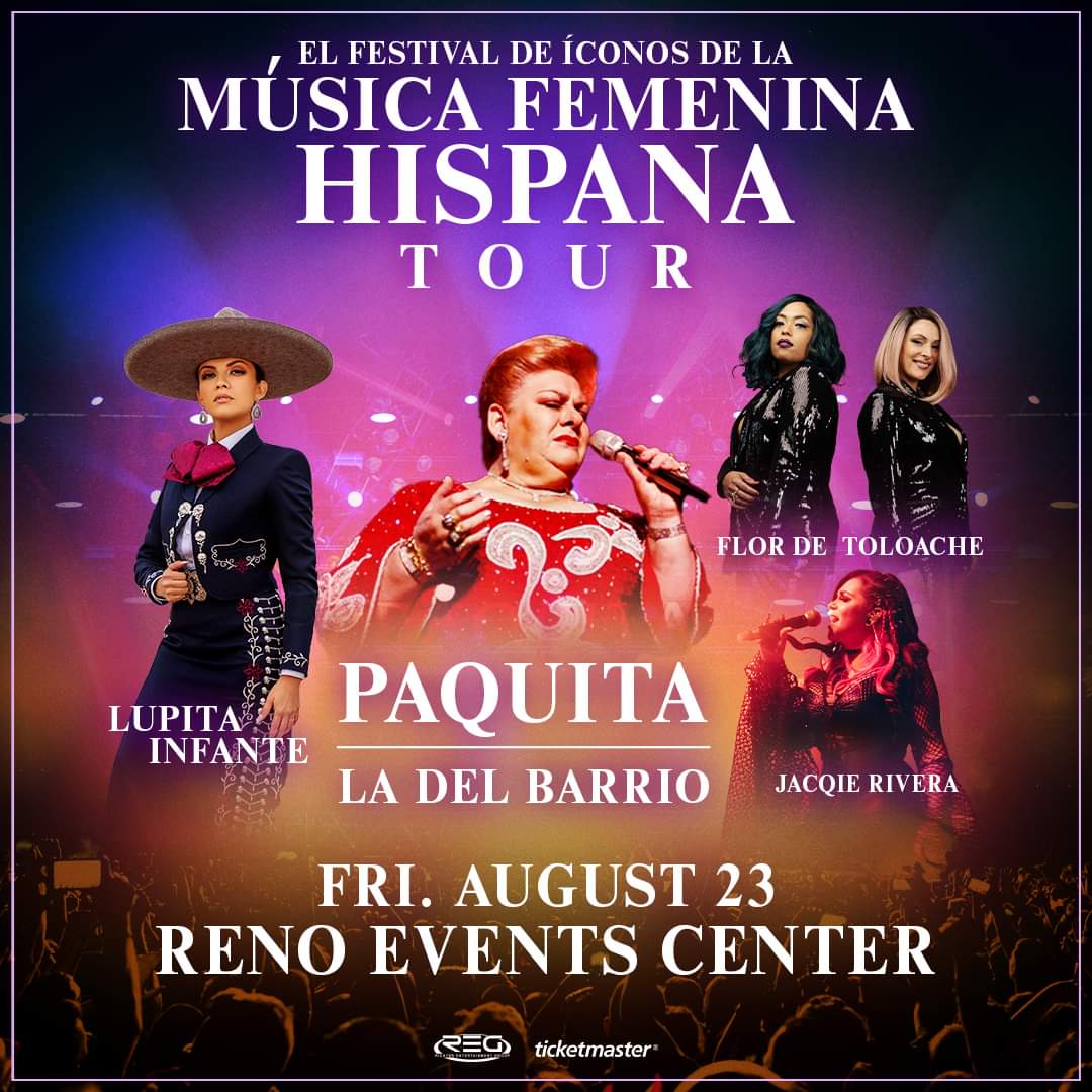 Las entradas ya están a la venta para Paquita La Del Barrio y su M ùsica Femenina Hispana Tour en el Reno Events Center el 23 de agosto. ¡No te pierdas la oportunidad de ver a estas increíbles mujeres actuando en vivo!
Consigue entradas: bit.ly/PLDBREC
<a href="/cpievents/">CPI Events</a>