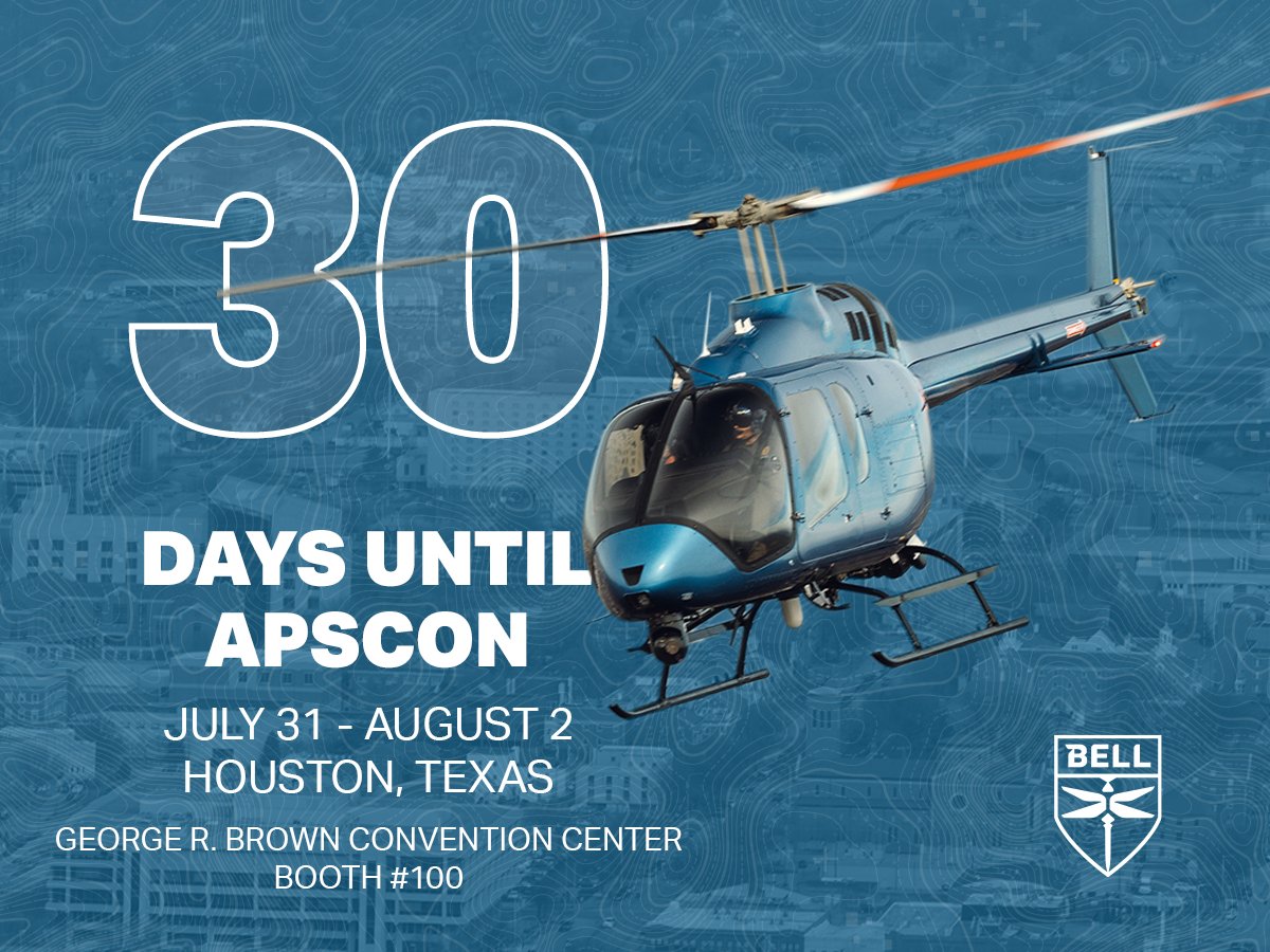 BellFlight's tweet photo. Bell is proud to be a part of @PublicSafetyAv8 and is looking forward to #APSCON 2024 in Houston, TX. Join us at Booth #100, July 31-August 2!
Request to meet with our team: https://t.co/SgtYFlNeWR https://t.co/mlYZxFv2Be