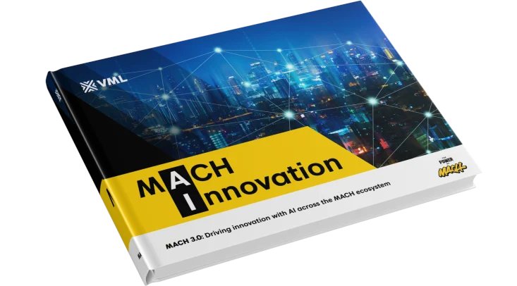 vml_global's tweet image. Welcome to MACH 3.0, a special report from VML produced for the @MACHAlliance&apos;s #MACHTHREE conference.

For organizations looking to thrive in the age of AI, #MACH is a business differentiator.

Read more: vml.com/insight/mach-3… 
#VMLEnterpriseSolutions #VML #VMLCommerce