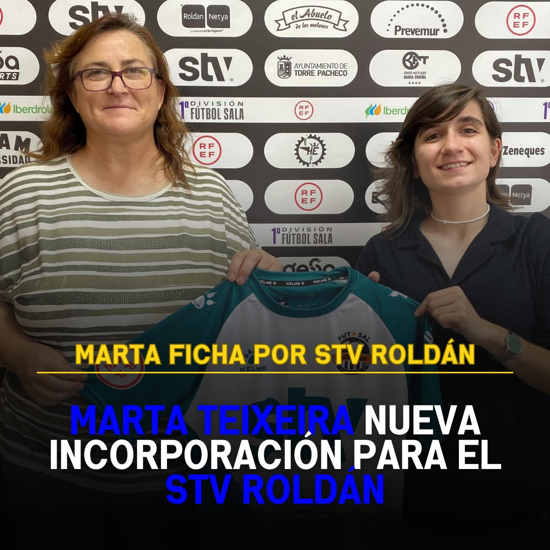 Carlos López Toro (@carloslpeztoro) on Twitter photo 🚨 <a href="/MartaTeixeira85/">Marta Teixeira</a> nuevo fichaje de <a href="/RoldanFSF/">STV Roldán FSF</a>
Refuerzo para la posición de ala procedente del Novasemente de Portugal en el que ha marcado 12 goles esta temporada.
Jugadora eléctrica, vertical y con regate para reforzar el nuevo proyecto.
#STVroldan #Futsal 🚨 <a href="/MartaTeixeira85/">Marta Teixeira</a> nuevo fichaje de <a href="/RoldanFSF/">STV Roldán FSF</a>
Refuerzo para la posición de ala procedente del Novasemente de Portugal en el que ha marcado 12 goles esta temporada.
Jugadora eléctrica, vertical y con regate para reforzar el nuevo proyecto.
#STVroldan #Futsal