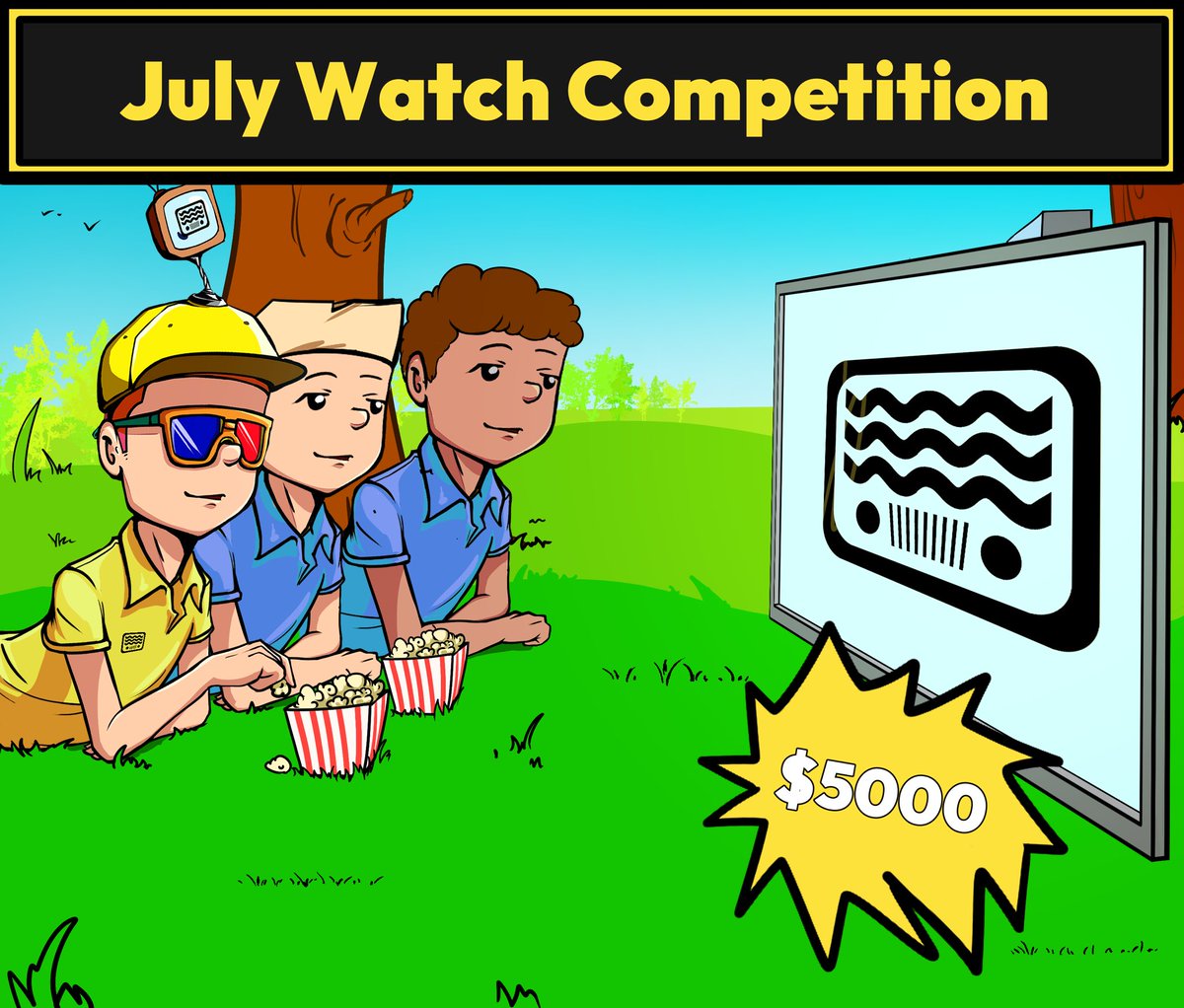 Script Network (@script_network) on Twitter photo July $5,000 Watch Time Competition 🍿📺
As we march towards 1,000,000 users on Script TV and our revolutionary watch to earn mechanism going live this year  - we're excited to launch a simplified watch competition for the month of July 🤩
To be in with a chance of winning, July $5,000 Watch Time Competition 🍿📺
As we march towards 1,000,000 users on Script TV and our revolutionary watch to earn mechanism going live this year  - we're excited to launch a simplified watch competition for the month of July 🤩
To be in with a chance of winning,