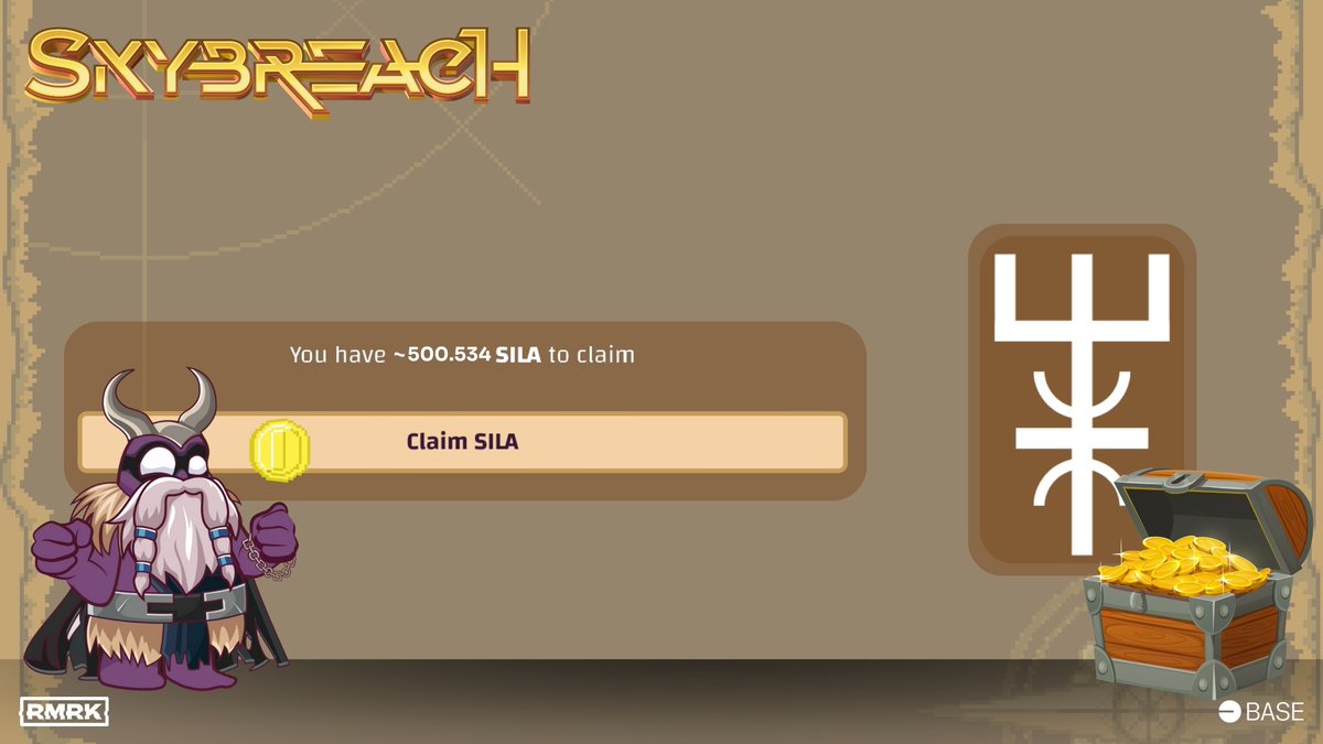 Our in-game currency is $SILA. So far you have been just harvesting. Keep doing it because it will be needed for most actions at Skybreach.

Sending a Chunky to survey resources? Costs $SILA.
Leveling up your Chunky? Costs $SILA
And many more other actions will require $SILA. 😉