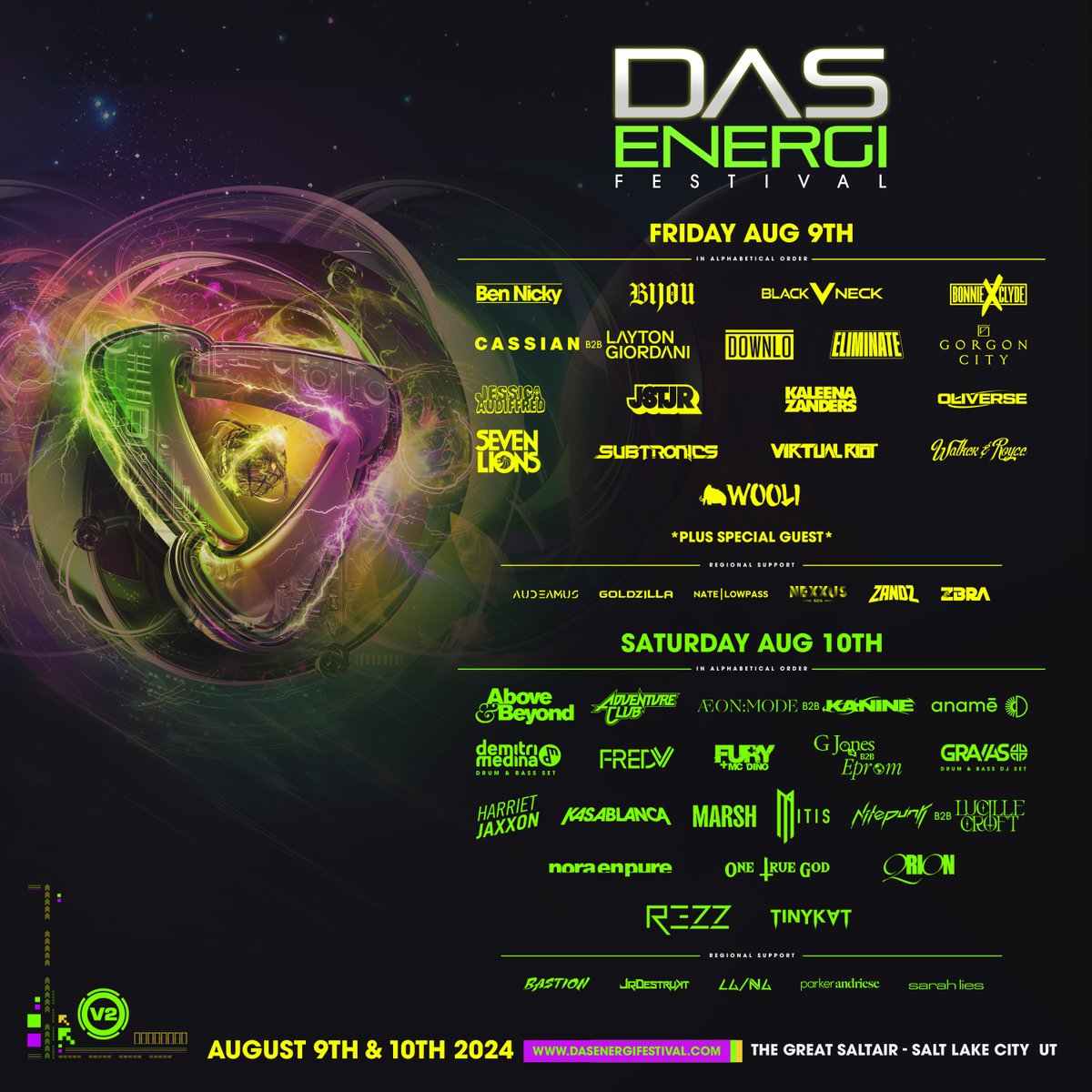 Das Energi Festival lineup