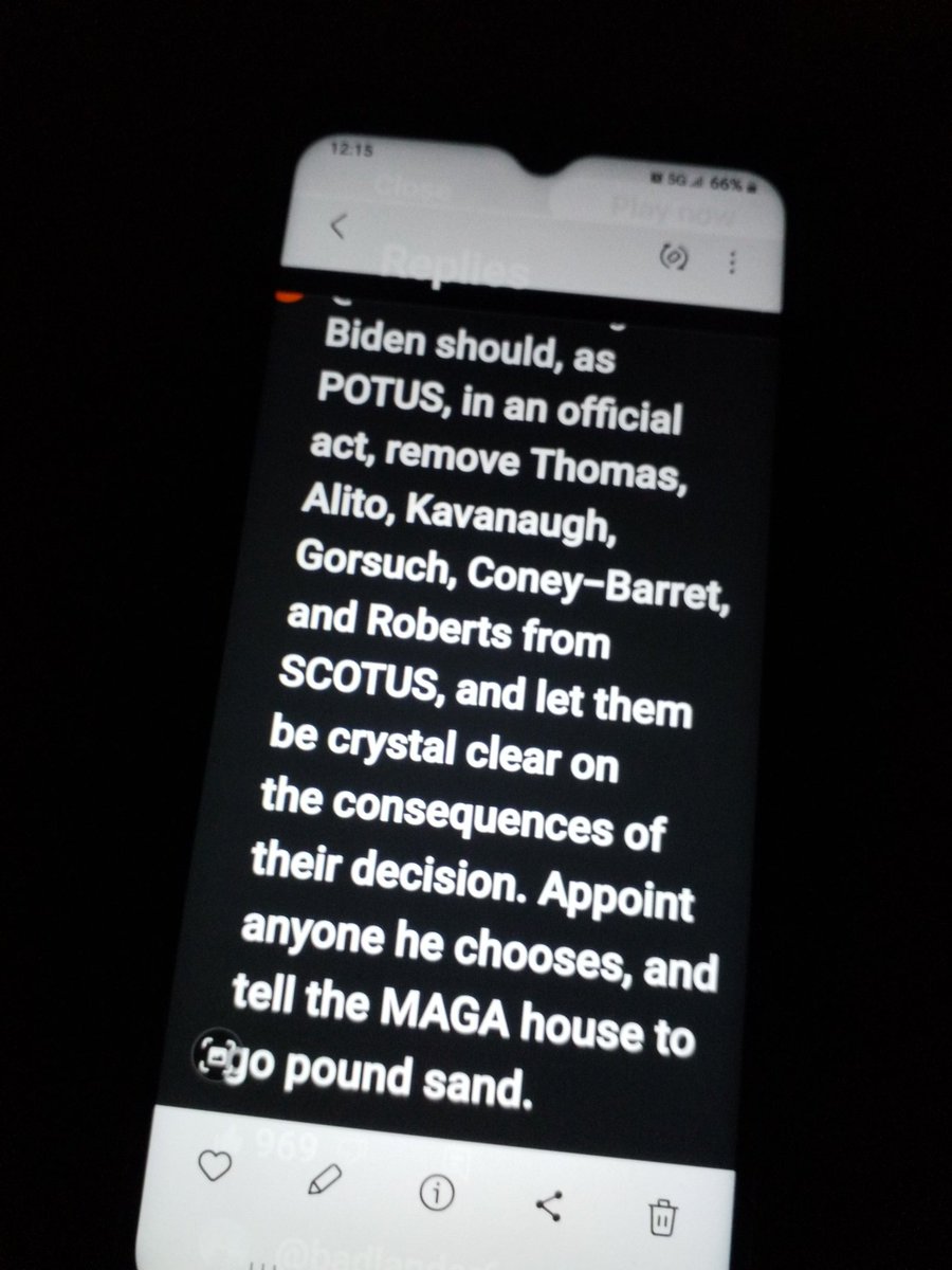 PierceLadyhp53's tweet photo. Please, Mr. President, take every one of the 6 off the Court.  Add sane, non Federalist members, for  Democracy.  Or imprison the other one. https://t.co/7Uder5G4be