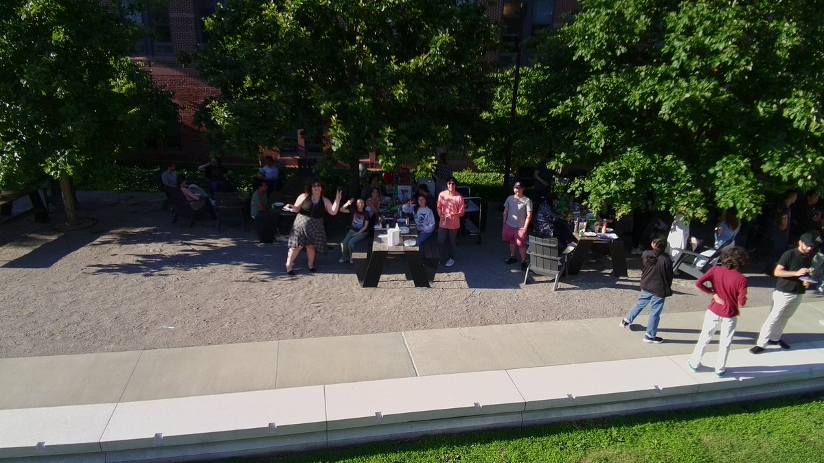Xiongosome's tweet image. Aerial footage of the biophysics bbq! Thank you to all that helped organize and attended!