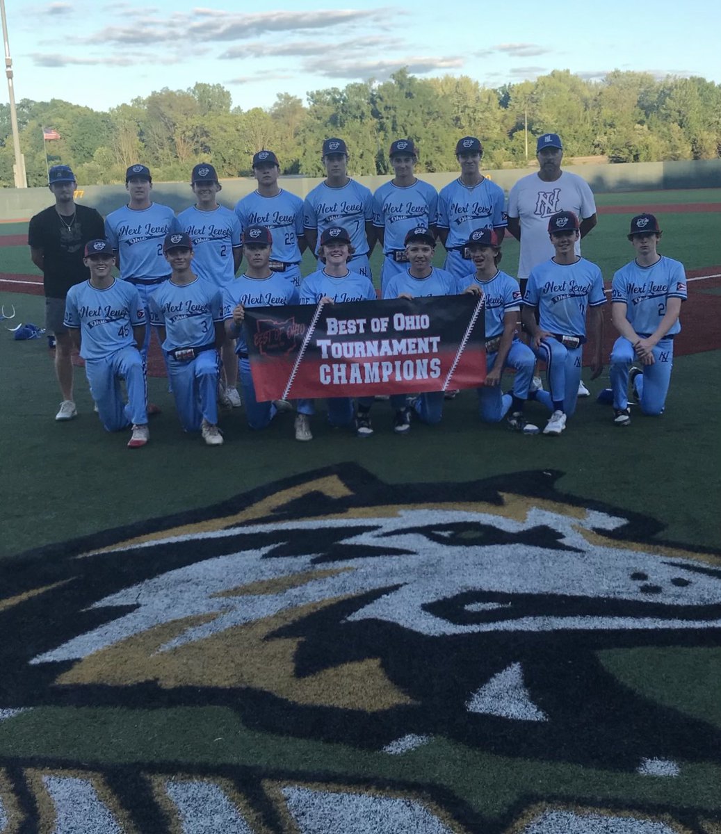 Congratulations to the 15U Next Level Blue on winning the Best Of Ohio “Tournament of Stars World Series @ Wright State University” 🏆