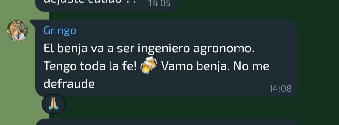 Un mensaje no te puede emocionar 
El mensaje: