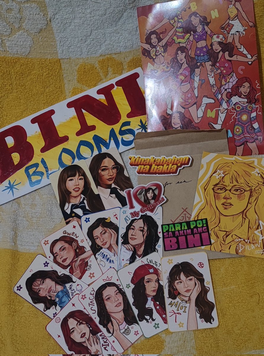 ito dito napunta mga kaperahan ko this past few days dahil sa frustration na walang tix for con 😆

super ganda!!! aaaaah support local artists!!

ot8 print <a href="/kulasjalea/">❤️‍🔥</a>
bini signboard and stickers - <a href="/padieyonph/">Padieyon</a>
 ot8 pc and dilaw print- <a href="/jiyaneru/">jannel ✹ pota davao G14</a>
macolet parincq - <a href="/hirayel/">yel ✦</a> 

#BINI